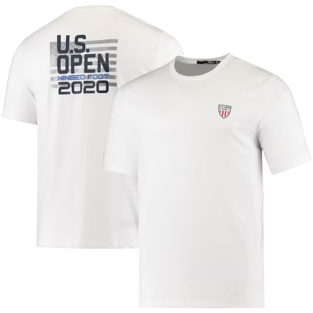Men's 2020 U.S. Open RLX White Commemorative Collection Flag T-Shirt